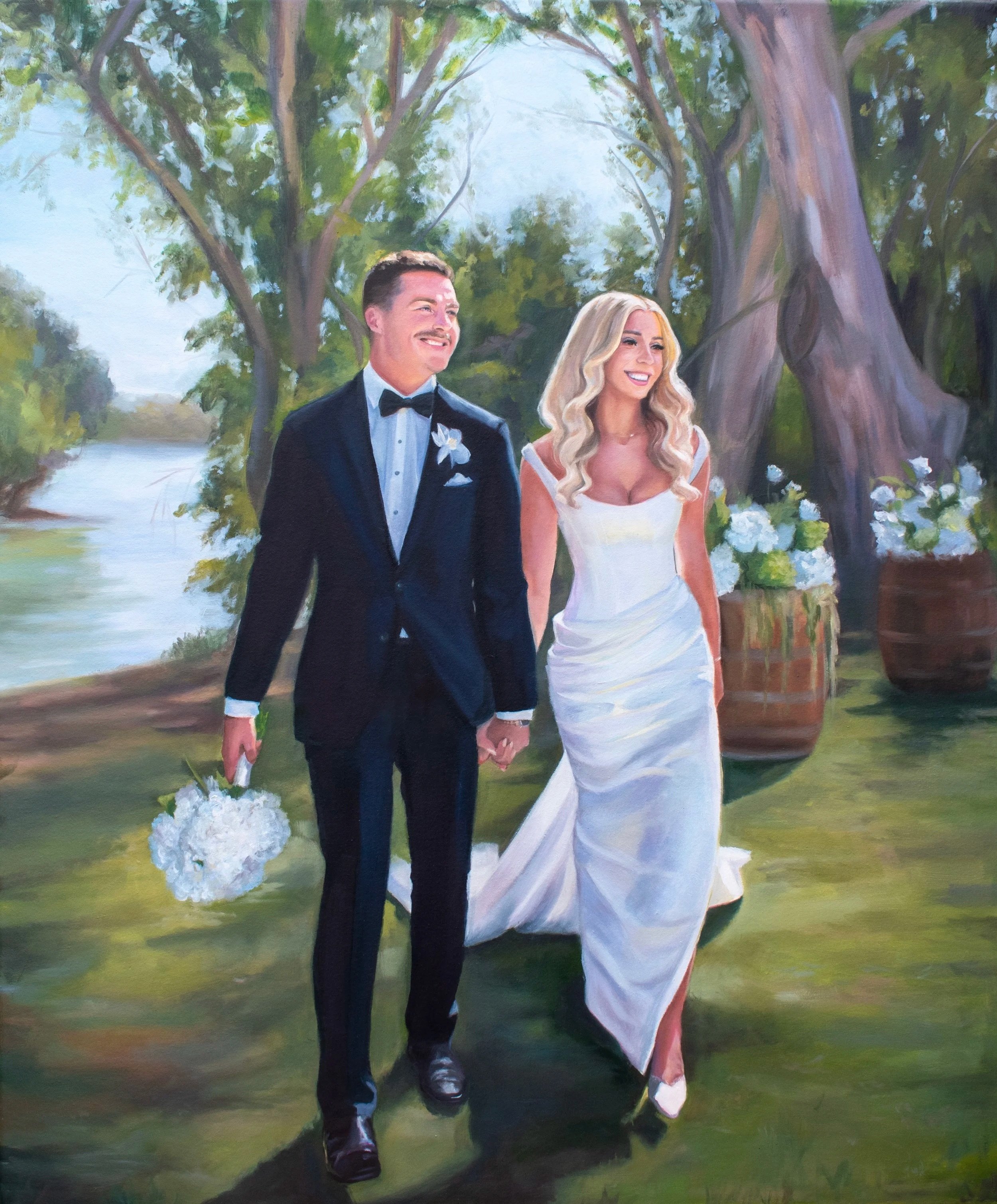 Tara & Jackson | Tindarra Resort | February 2026 | Live Wedding Painting