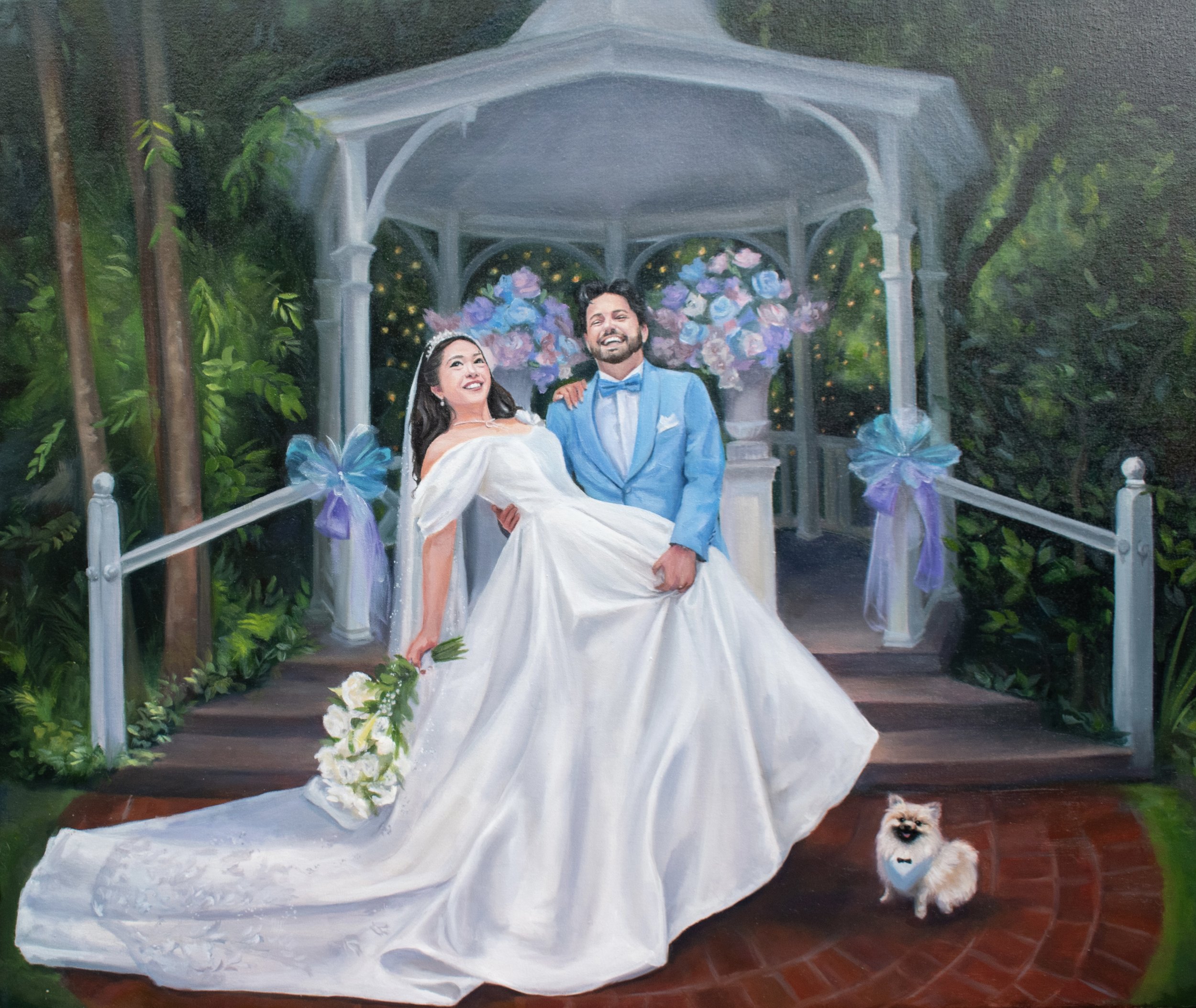 Victoria & John | Lyrebird Falls | January 2026 | Live Wedding Painting