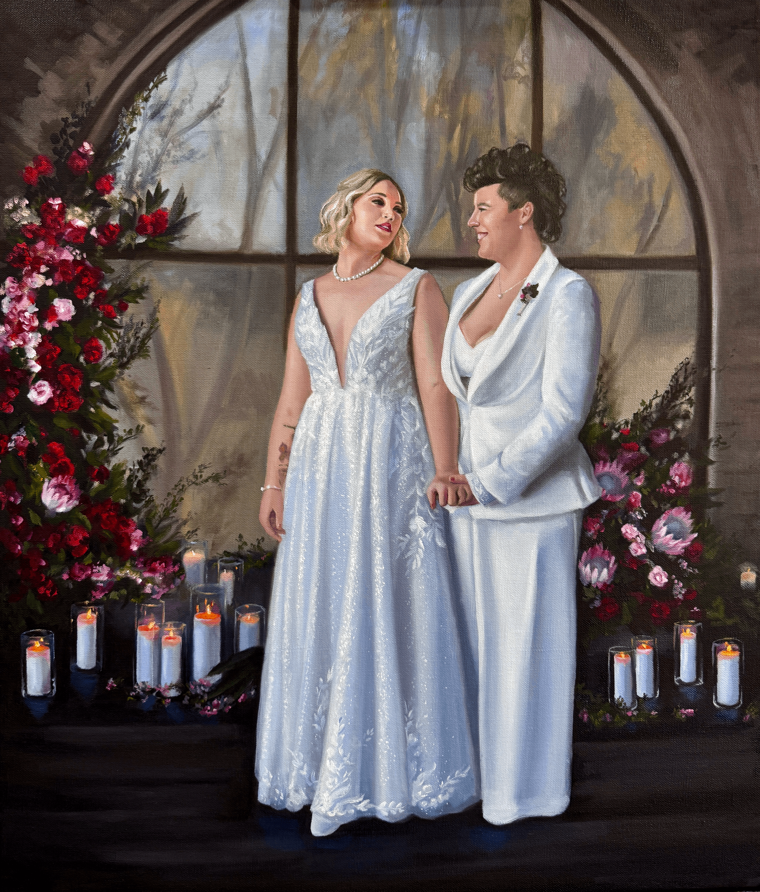 Taryn & Kelly | Panama Dining Room | September 2025 | Live Wedding Painting