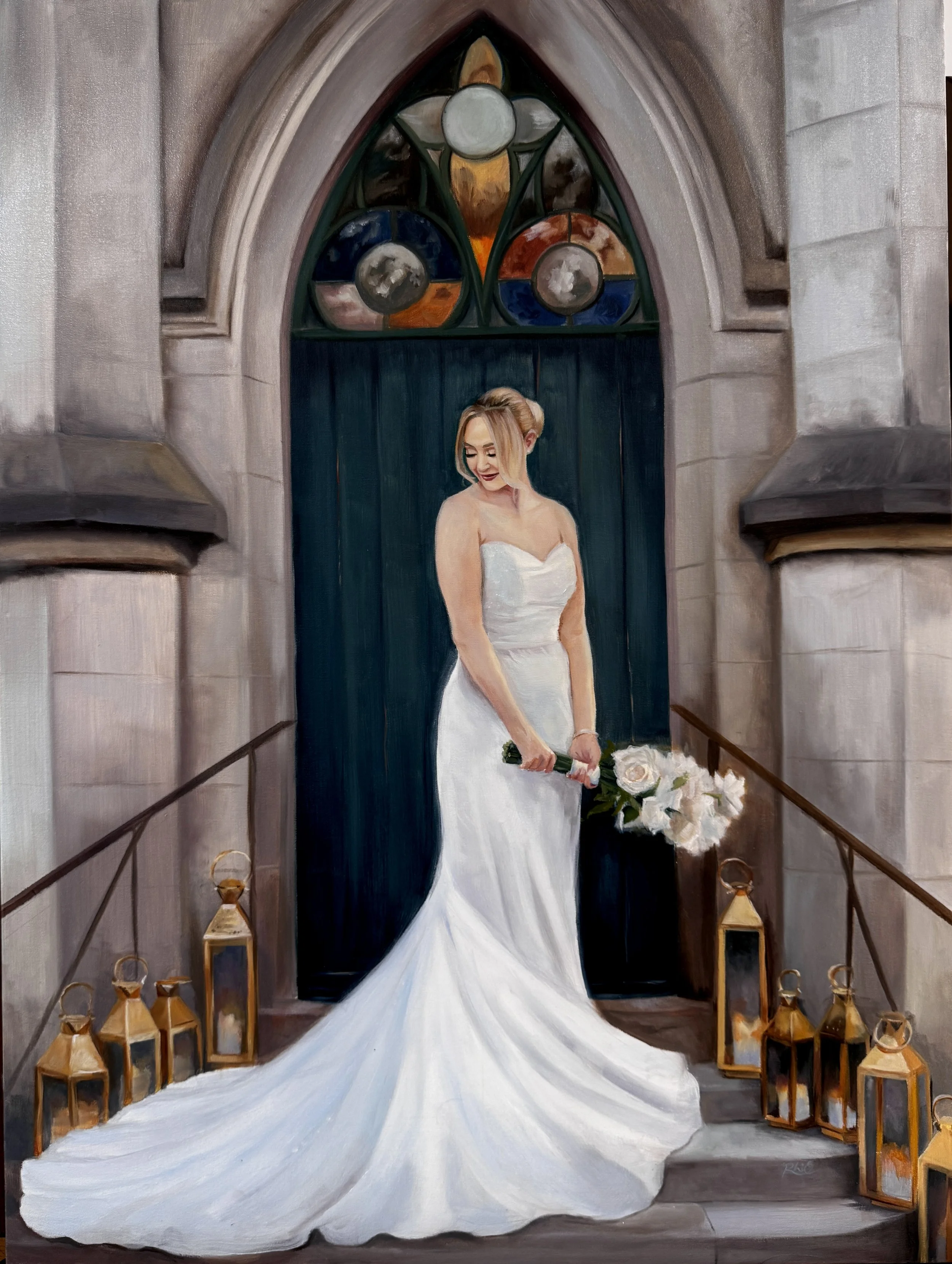 Bridal Portrait | Studio Commission Bridal Painting  2026