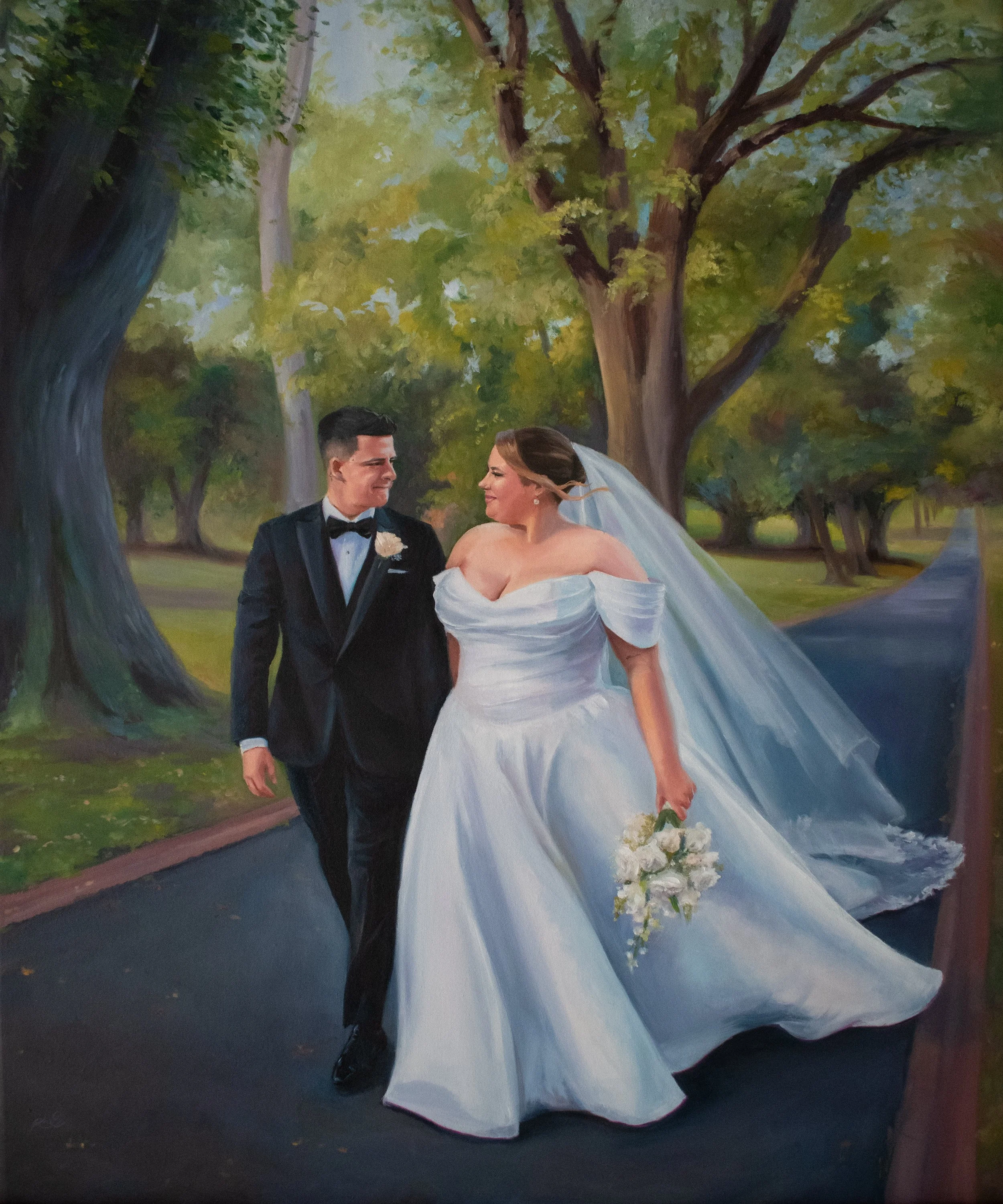 Alisha & Tudor | Treasury Gardens | May 2026 | Live Wedding Painting