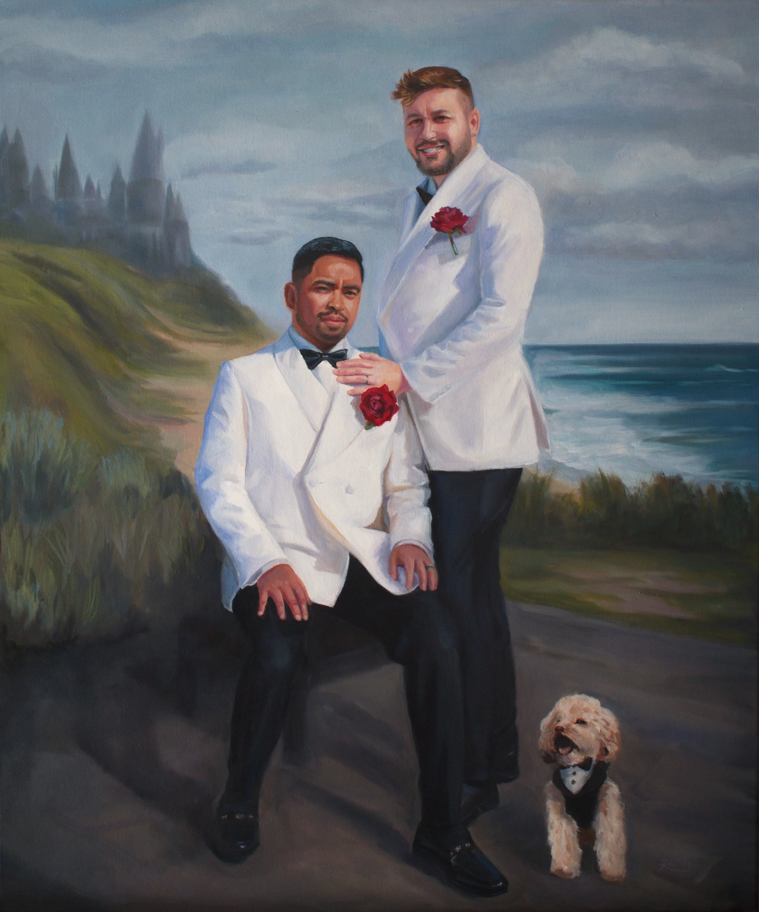 Edz & Gabe | All Smiles Sorrento | Feb 2026 | Live Wedding Painting