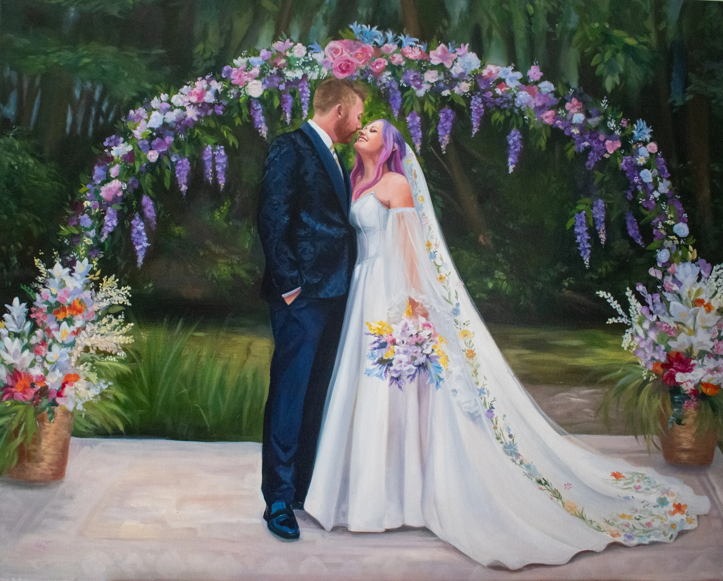 Live Wedding Painting