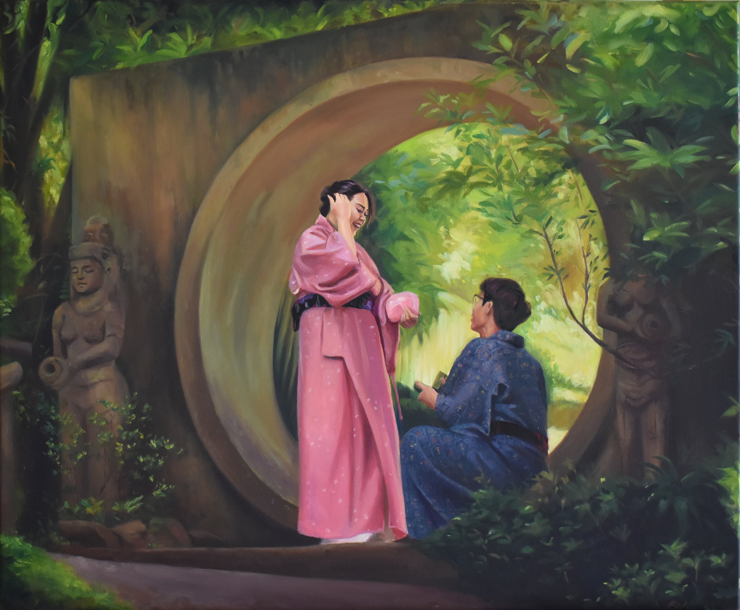 The Fairytale Painter Wedding painting engagement