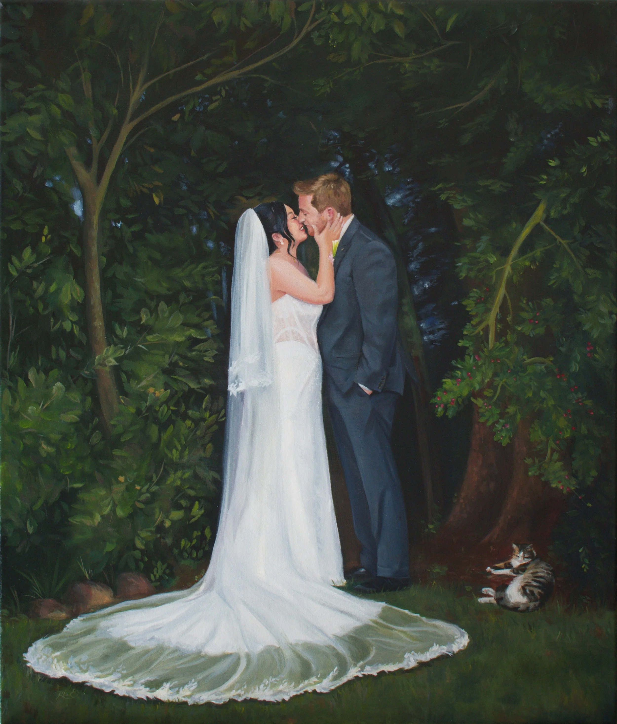 Maddi & Liam | Scrub Hill | Feb 2026 | Live Wedding Painting