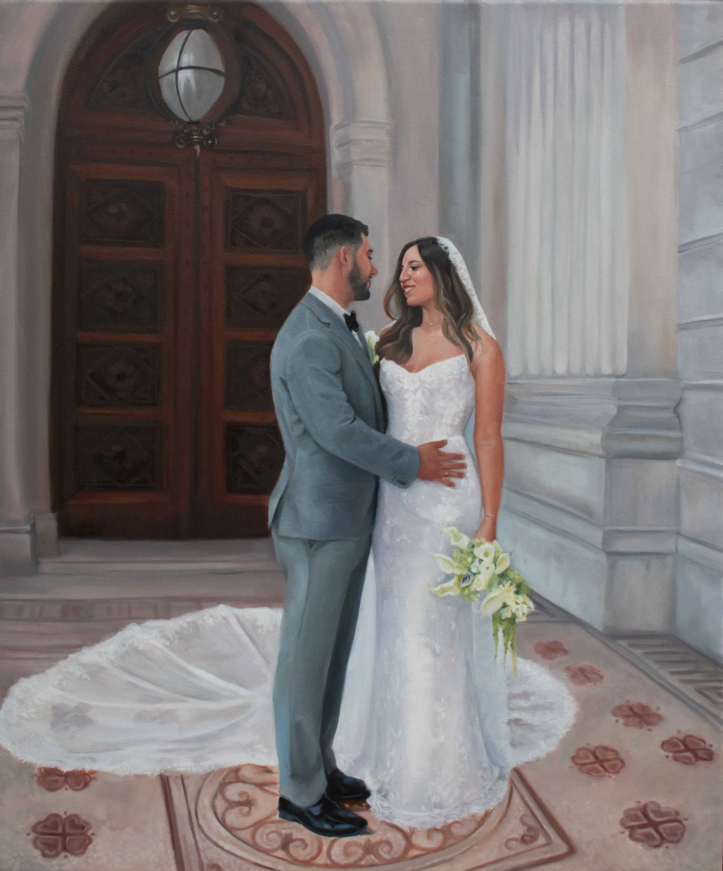 Elena & Andreas | Parliament House Melbourne | January 2026 | Live Wedding Painting
