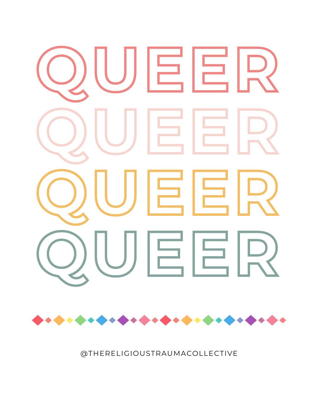 Reclaiming the word queer 🌈

For many of us, the word queer holds power, defiance, and deep meaning. It&rsquo;s a term that&rsquo;s been weaponised against us, and yet, like so many things we&rsquo;ve found ways to reclaim it, reshape it, and make i
