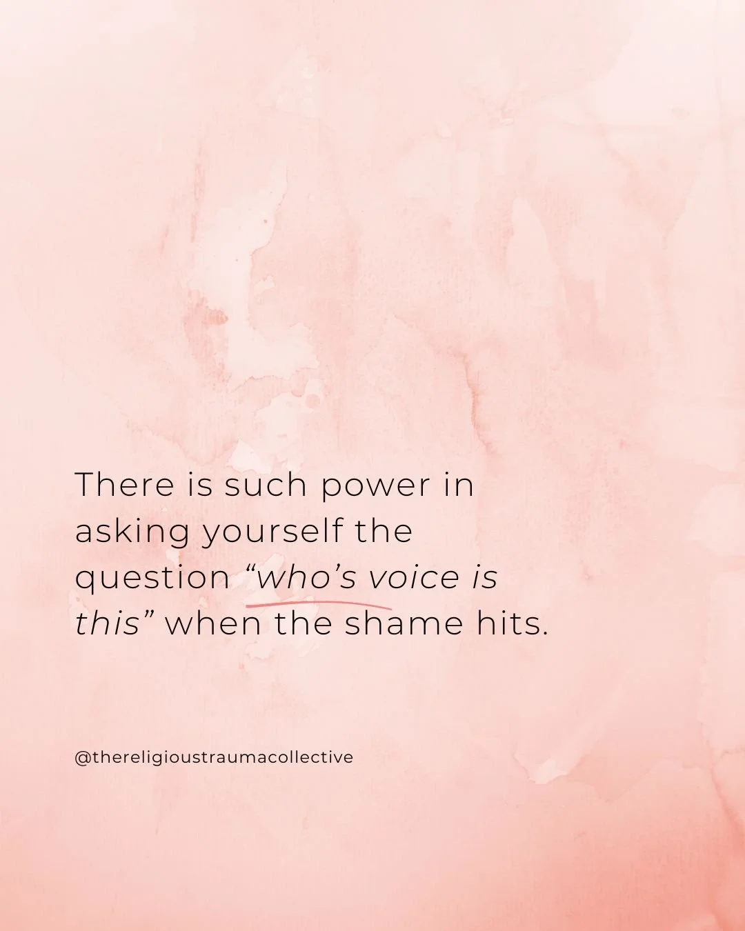 Sometimes the loudest voice in the room isn&rsquo;t outside, it&rsquo;s the one you&rsquo;ve carried inside. 

Survivors of religious trauma often report that in moments of stress and overwhelm, the old &ldquo;authority voices&rdquo; come back: You&r