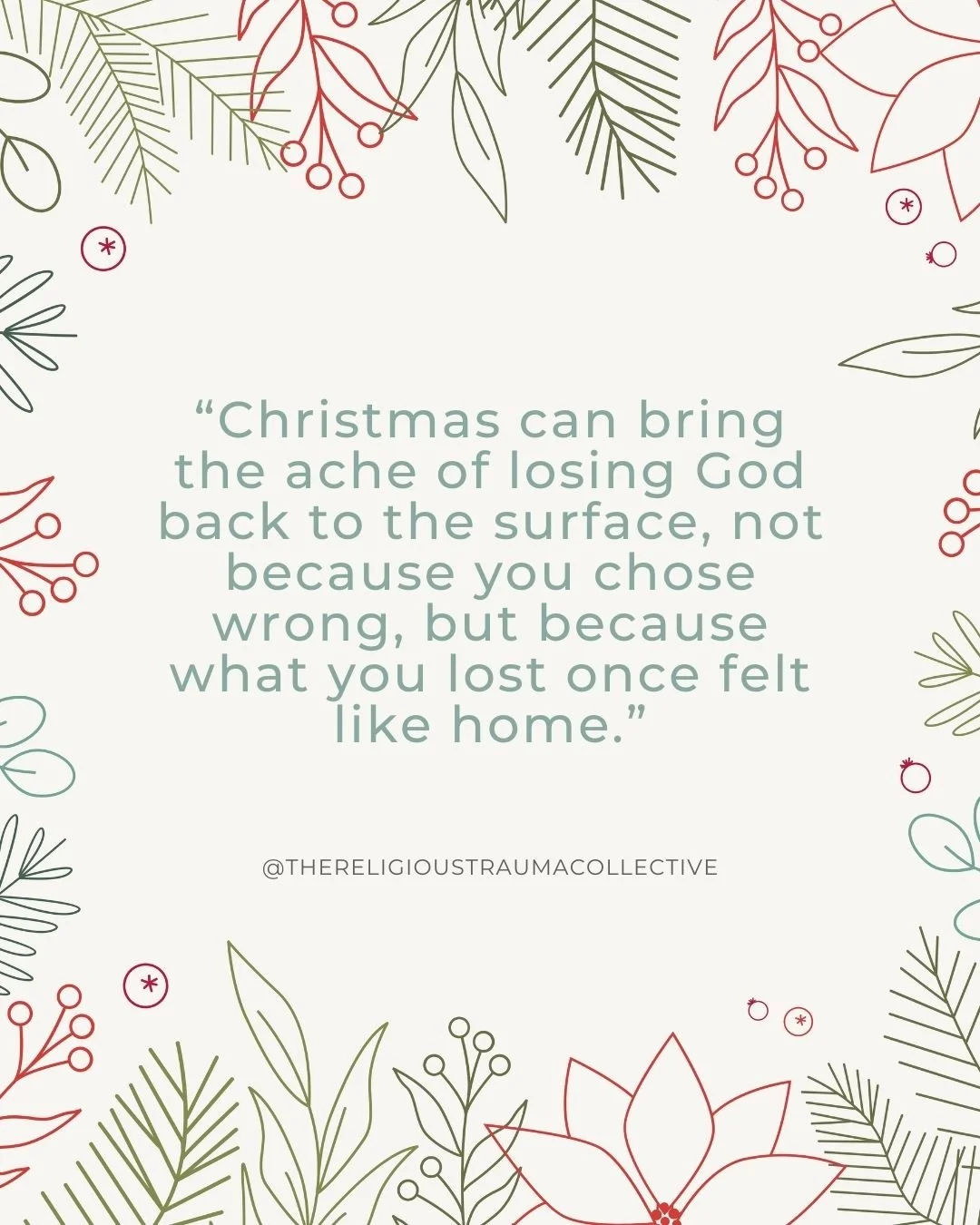 There is a particular grief in losing God, not the theological or the institutional God, but your God. The God who held you when you were young. The one who made you feel chosen, safe, purposeful. 

Leaving faith doesn&rsquo;t just rearrange your bel