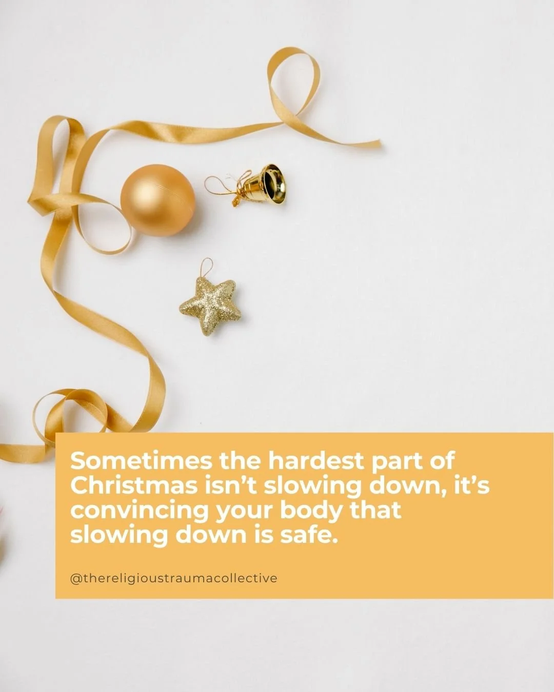 Christmas is nearly here and if you&rsquo;re carrying religious trauma, this time of year can feel anything but restful. 

While everyone else seems to be easing into summer holidays, long lunches, and slow mornings, you might notice guilt, tension, 