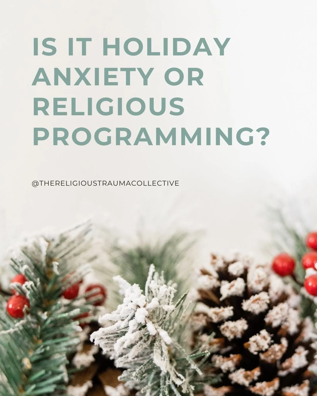 By this time of year, many people are winding down, but for many survivors of high-control religion this is the exact point in the month where your body does the opposite. The pressure builds, the noise gets louder, and suddenly you&rsquo;re wonderin