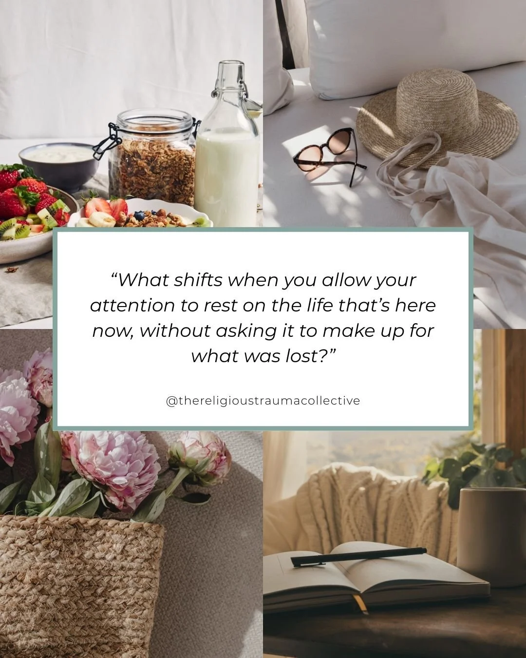 With the momentum of a new year &ndash; what could it be like to be in the life you already have, rather than perhaps the one you wish you had?
 
Regret and remorse are very human and part of the process of grieving what we lost in high control faith