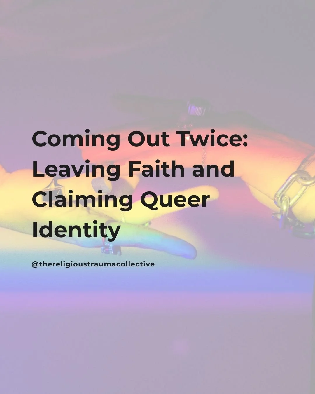 There&rsquo;s a particular kind of tender chaos that comes from leaving faith and claiming your queerness.

It&rsquo;s not just &ldquo;deconstruction&rdquo; and it&rsquo;s not just &ldquo;coming out&rdquo;. It&rsquo;s often both at once, all tangled 