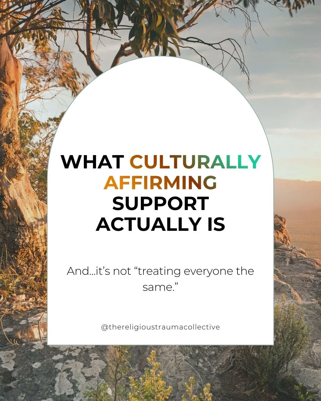 A lot of people think cultural affirmation is just being &ldquo;respectful&rdquo; or &ldquo;open-minded.&rdquo;

But in practice, it&rsquo;s deeper than that; because culture is belonging, safety, identity, community, survival. And for many people, i