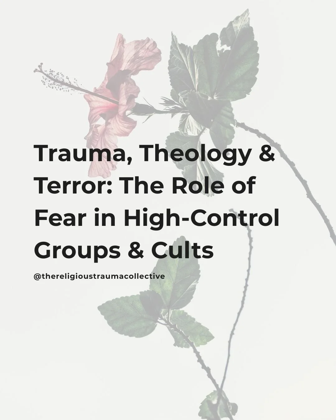 Fear doesn&rsquo;t just disappear because you&rsquo;ve left the system that taught you to live inside it. For many survivors of high-control religion and cultic environments fear became the atmosphere.

➡️ Fear of hell.
➡️ Fear of losing salvation.
➡