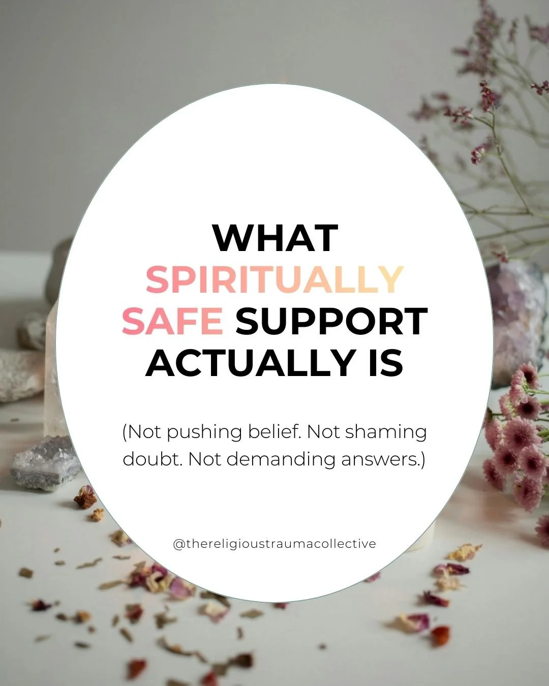 Support around faith or spirituality can be tricky. For some, belief has been a source of comfort; for others, it&rsquo;s caused harm. Some people are still figuring it out. And some have no idea what they believe... and all of that is okay.

Spiritu