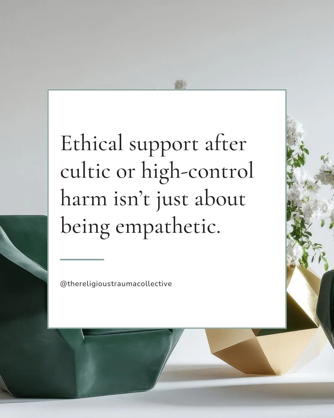 Ethical support after cultic or high-control experiences requires more than good intentions.

Many survivors were harmed by people who genuinely believed they were helping. That is why ethics matter.

Ethical support prioritises informed consent, age