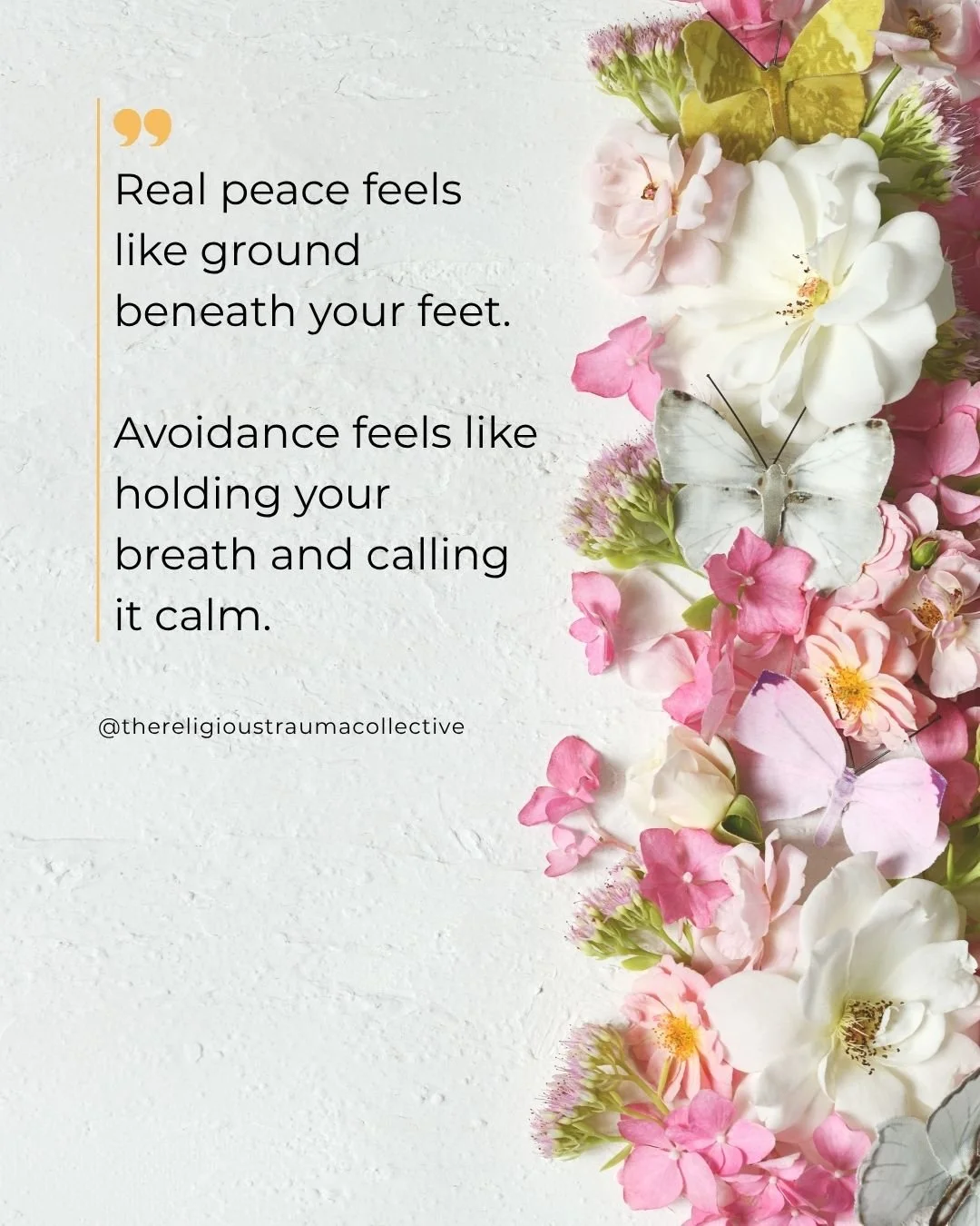 &ldquo;I feel a peace about it&rdquo;. We often heard this said in high-control faith spaces, perhaps you&rsquo;ve said it too. Sometimes it was true and sometimes it's what avoidance sounds like when it's learned to use spiritual language.

In a lot