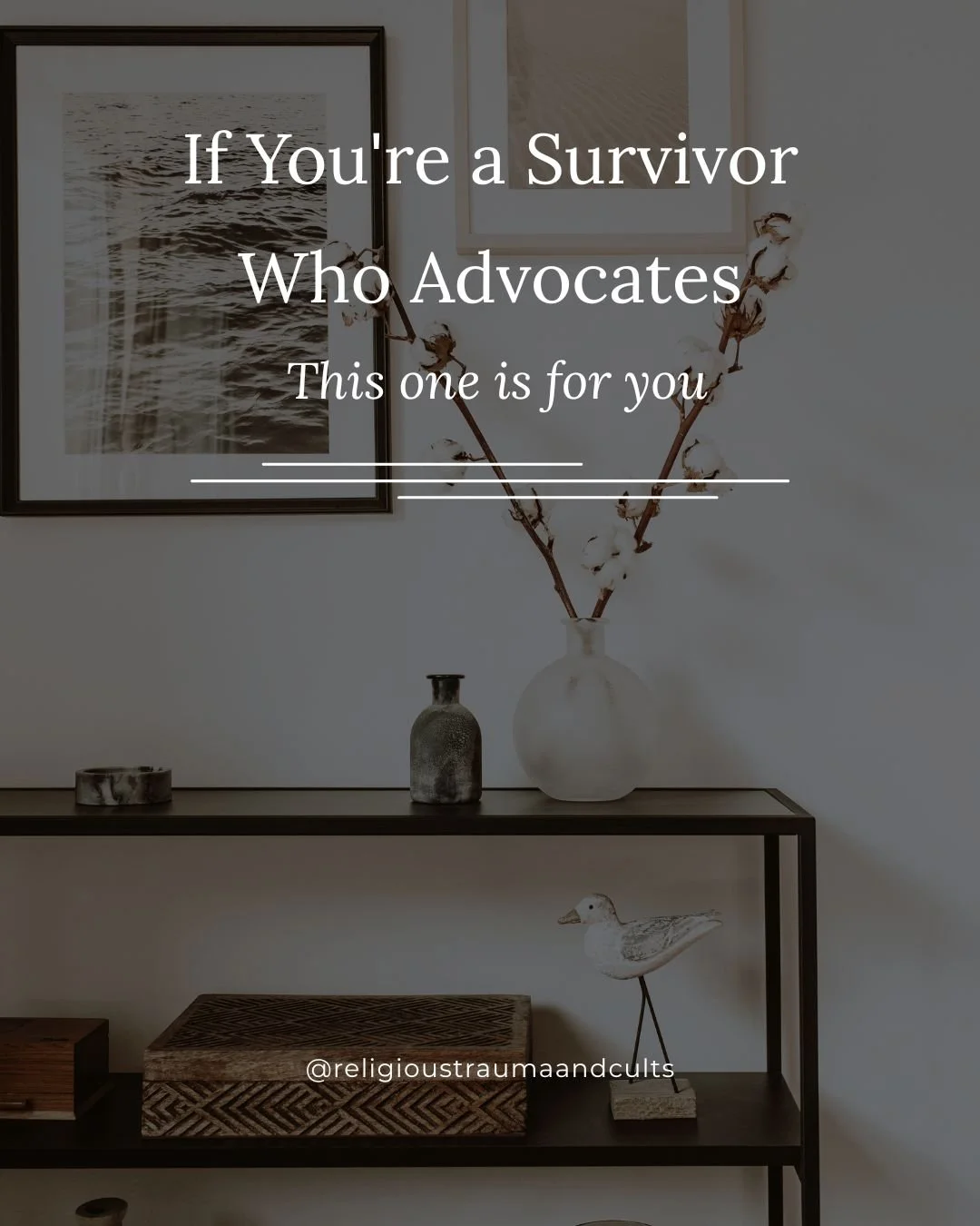 If you're a survivor doing advocacy work of sharing your story, showing up online, contributing to conversations that matter; this is for you.

Not a list of reasons why self-care is important. Some practical things for you to do.

Advocacy from insi