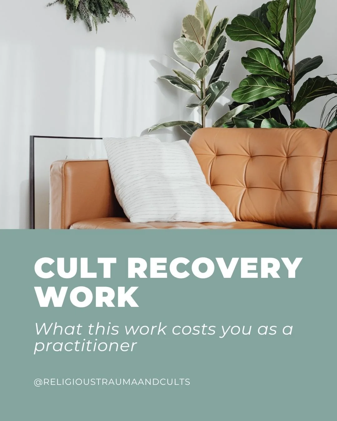 Most practitioners who work with cult survivors can name a session they kept thinking about for days afterwards.

This client group brings a lot into the room. Disclosures of abuse, suicidality and total loss of family and community come up often, an