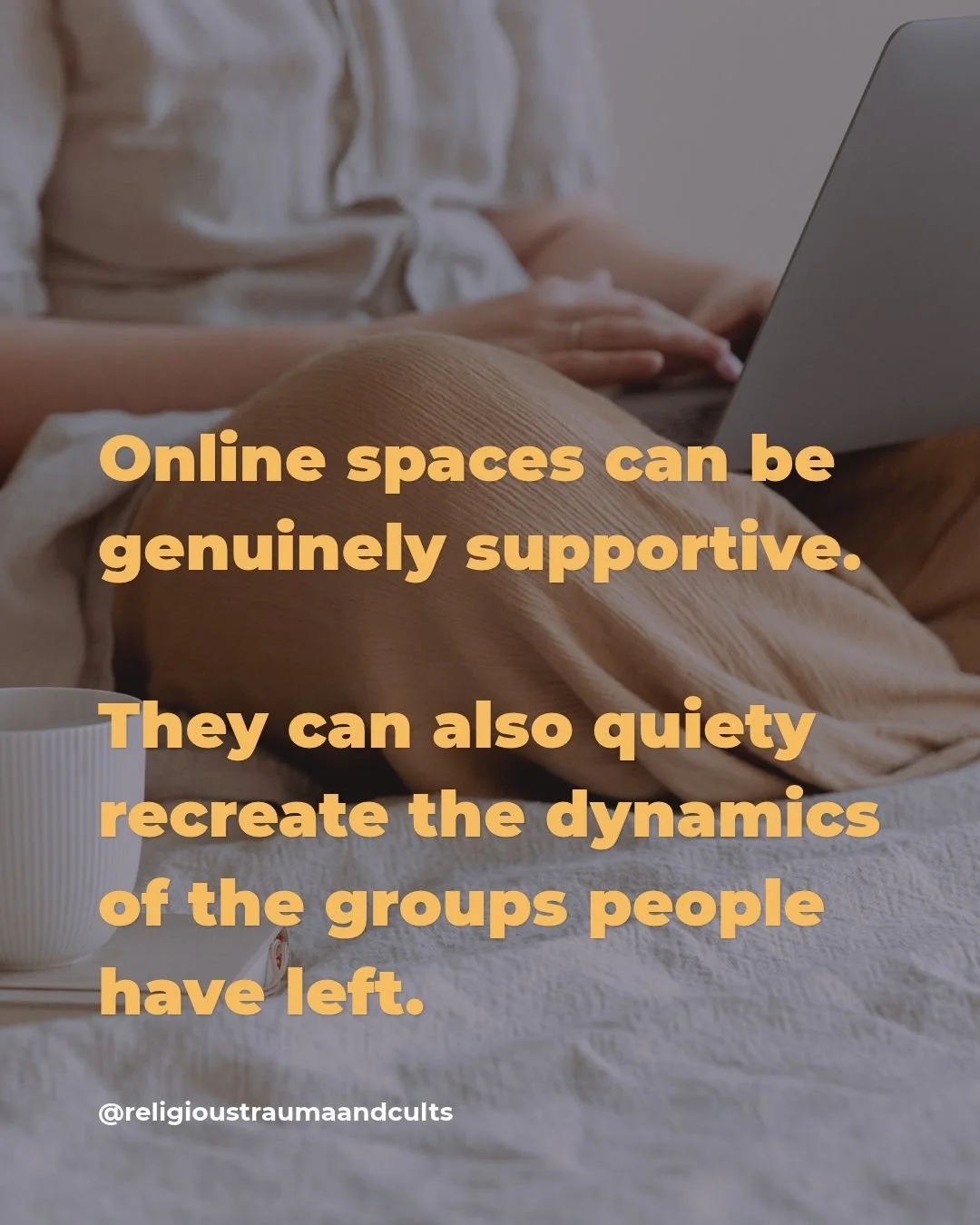 Online survivor communities have changed what recovery looks like. They've also introduced new complexities.

For many survivors, especially those in geographic areas with limited local support, online communities have been life-changing. The ability