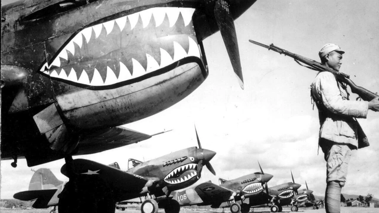 Avec l’escadrille des Tigres Volants