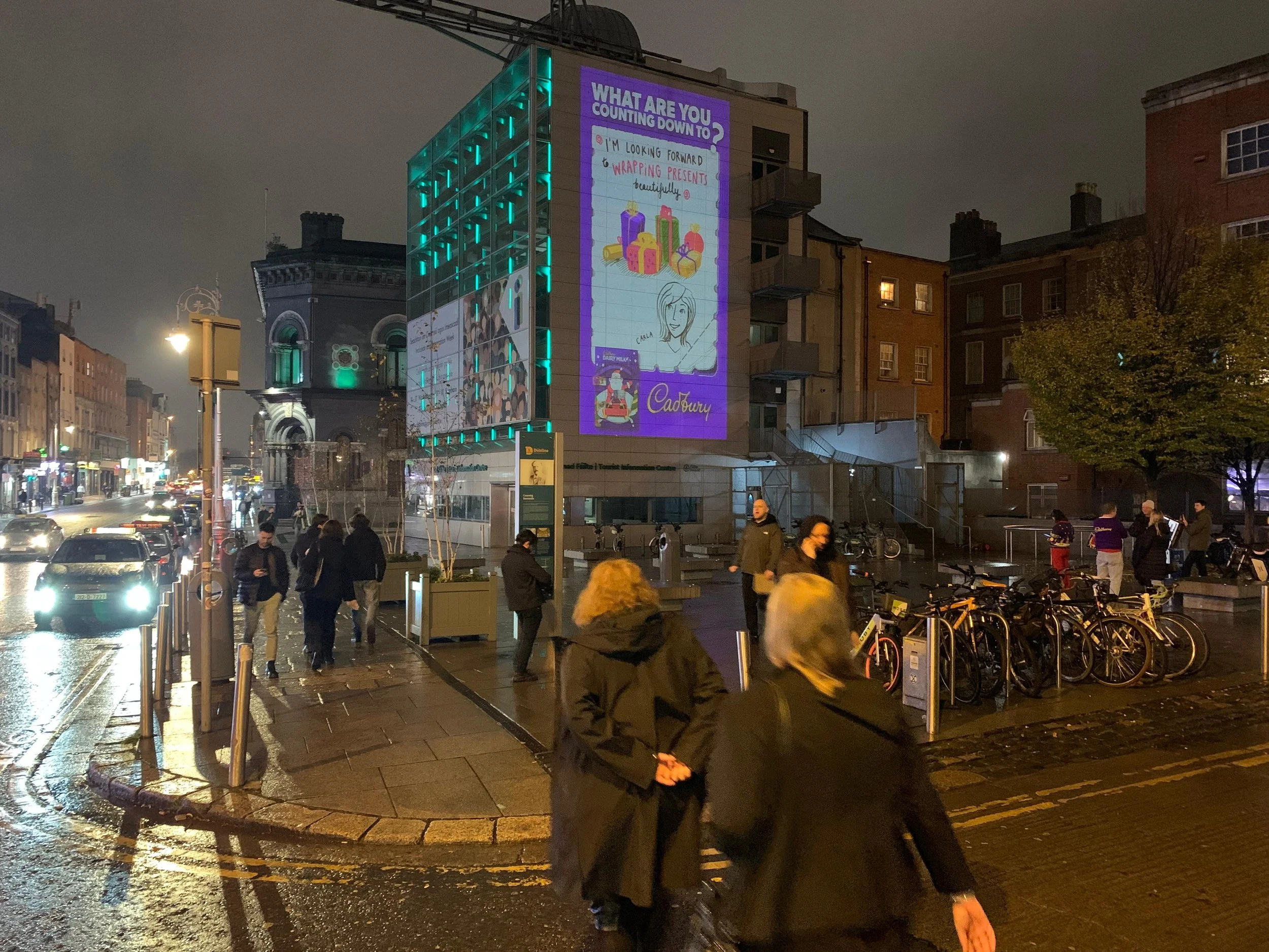 Cadbury Cadvent Calendar Enchanting Interactive Light Projections