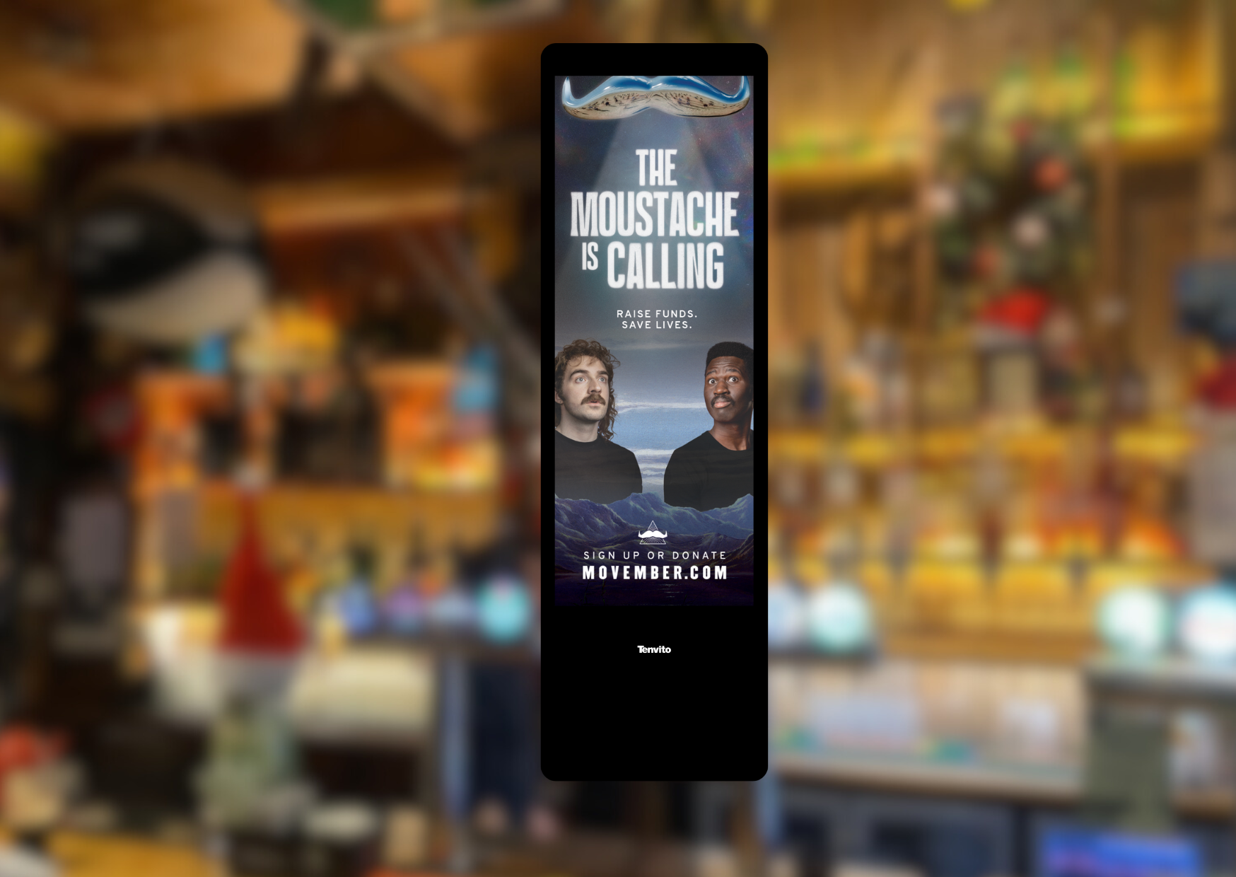 Movember Ads Shine on Pub Networks