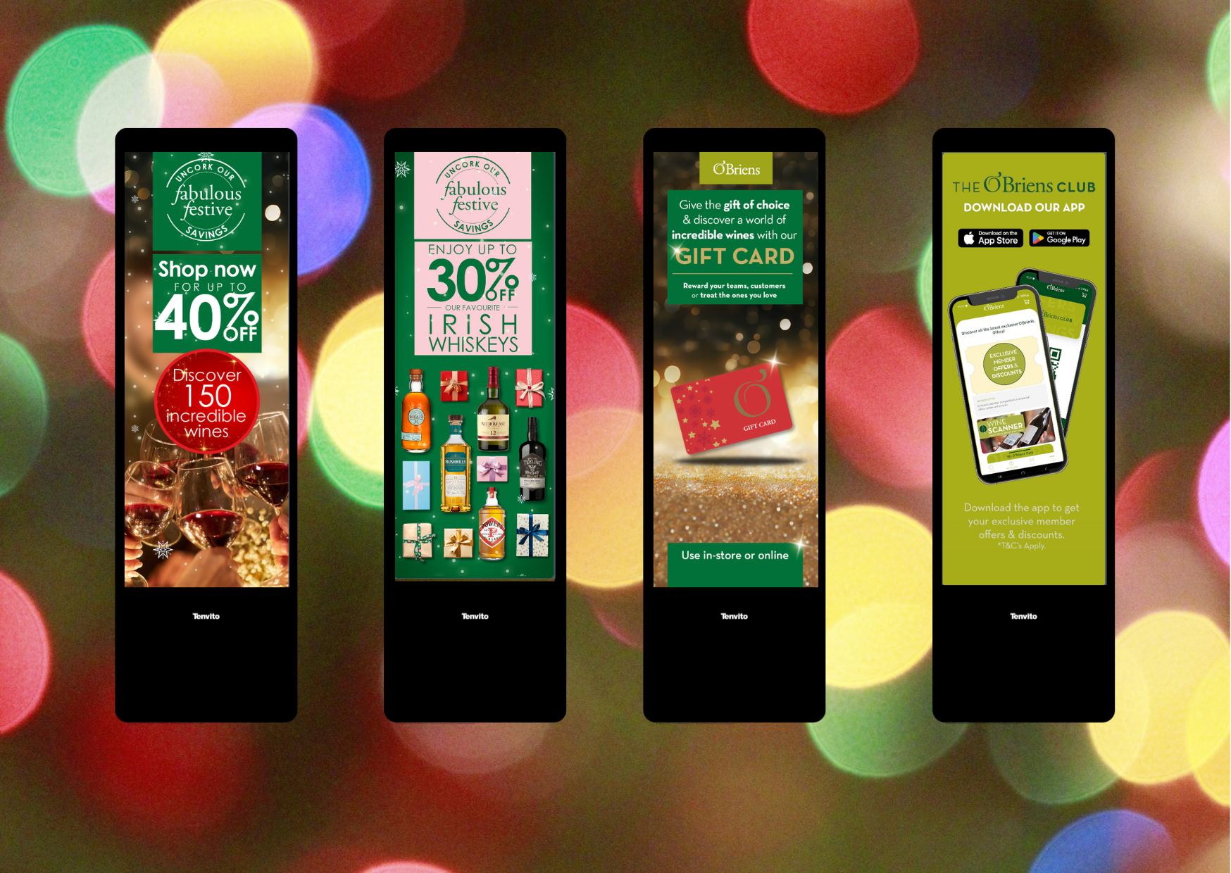O'Briens Elevates Festive Cheer on their  Digital Displays