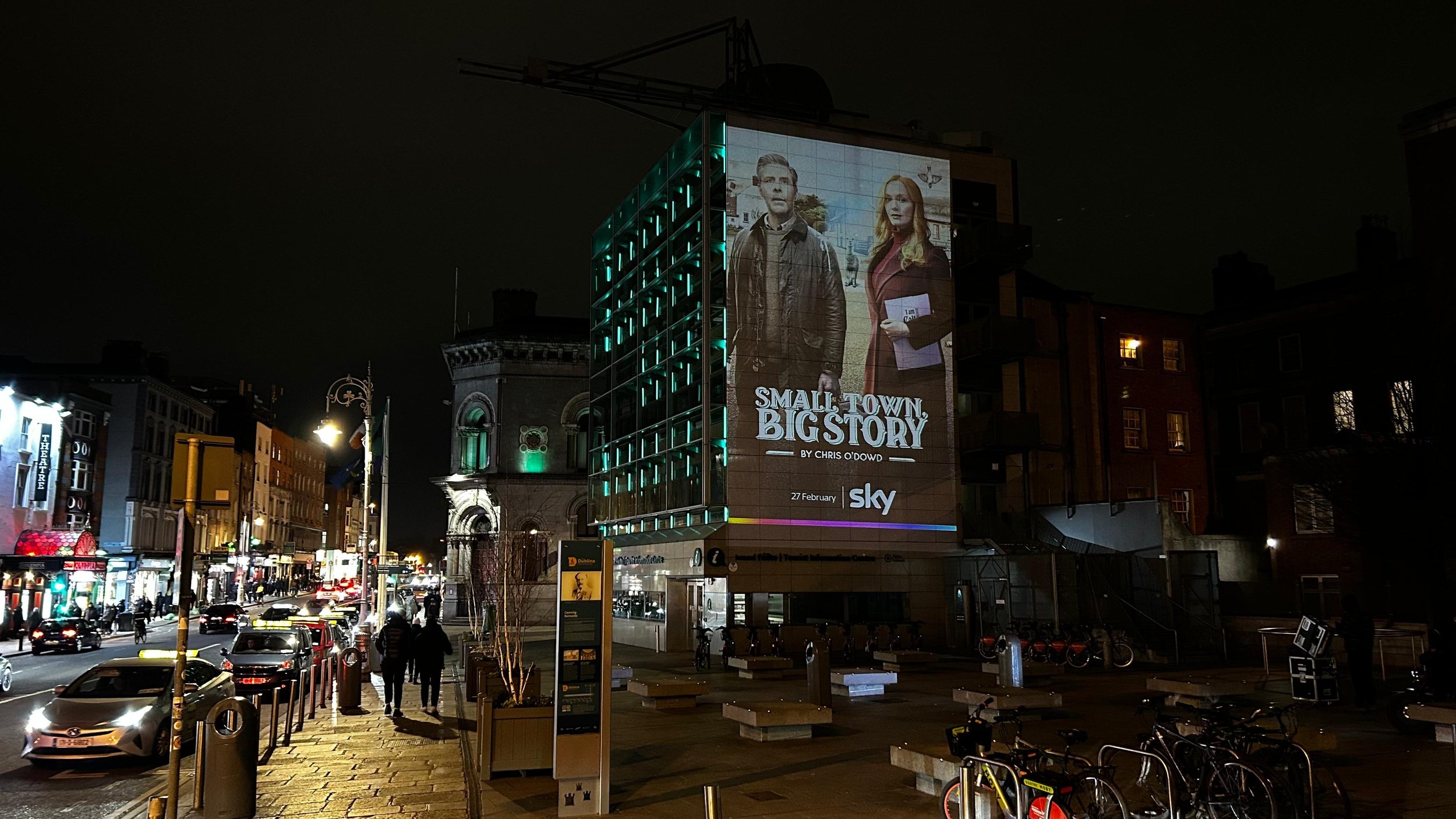 Light Projections for Small Town, Big Story