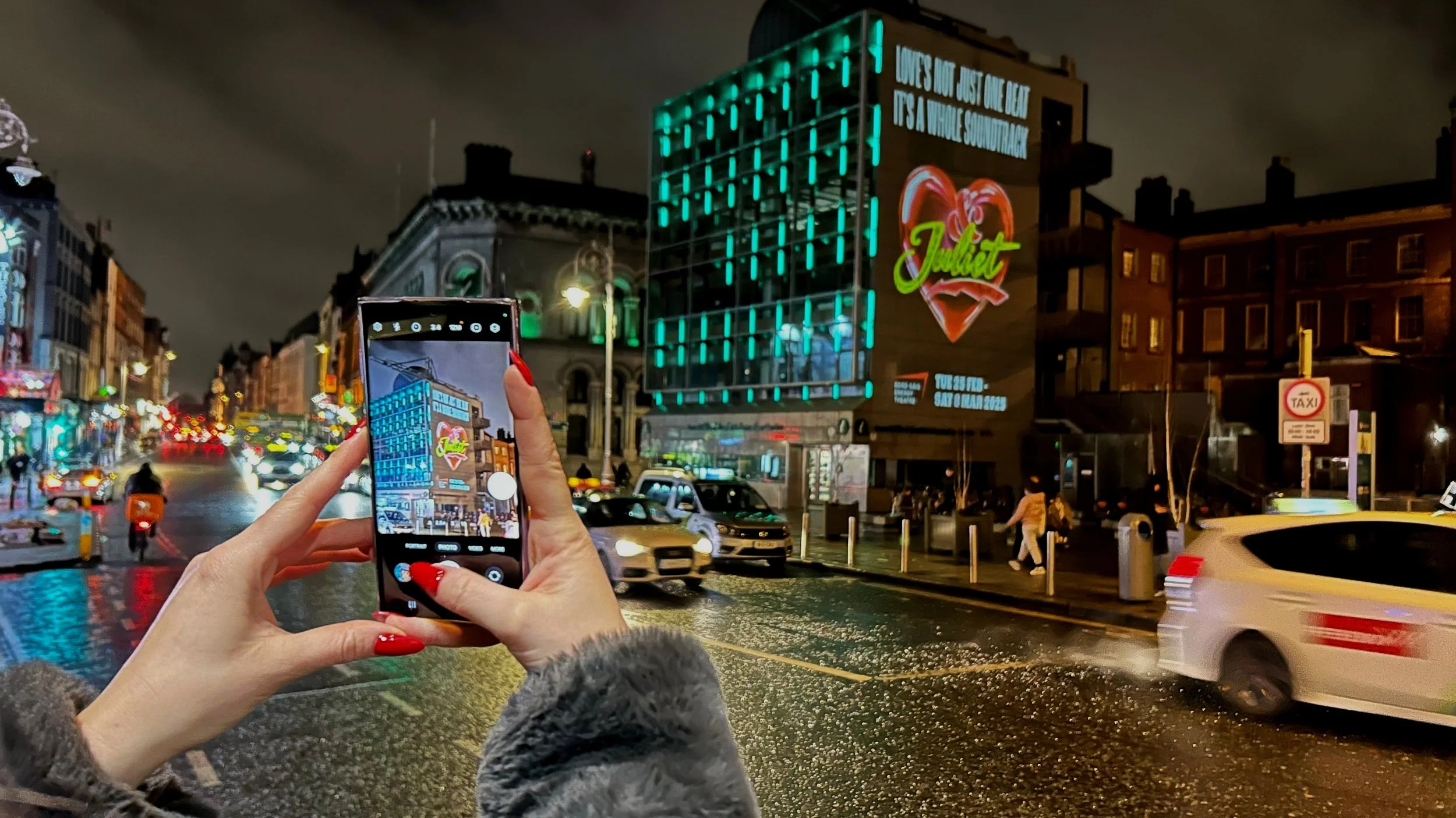 Bringing Colour &amp; Love to  Dublin: Valentine’s Night Projections