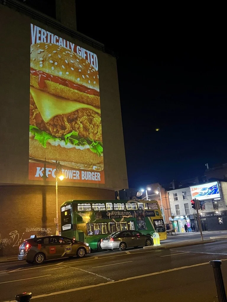 Burger King Light Projection Dublin 
