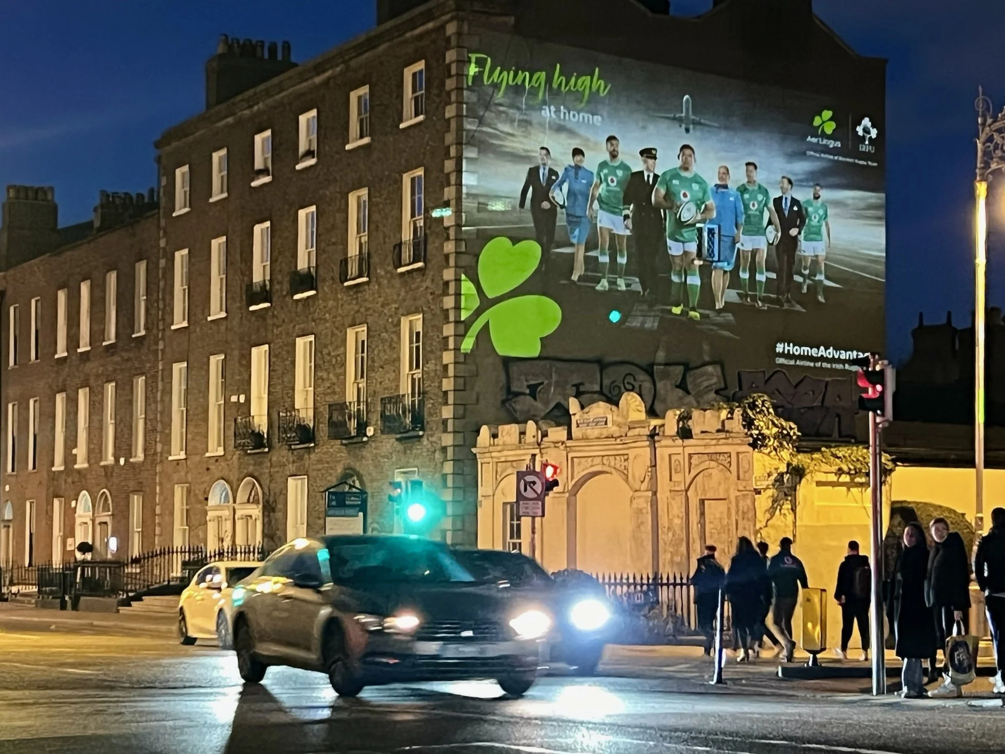 Aer Lingus Light Projection Dublin 