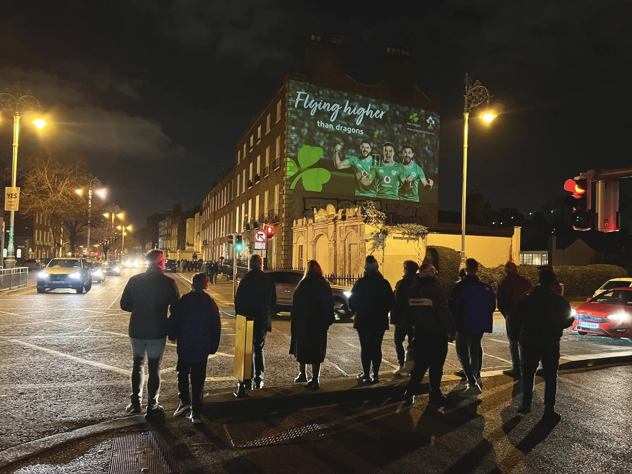 Aer Lingus Light projection Dublin 