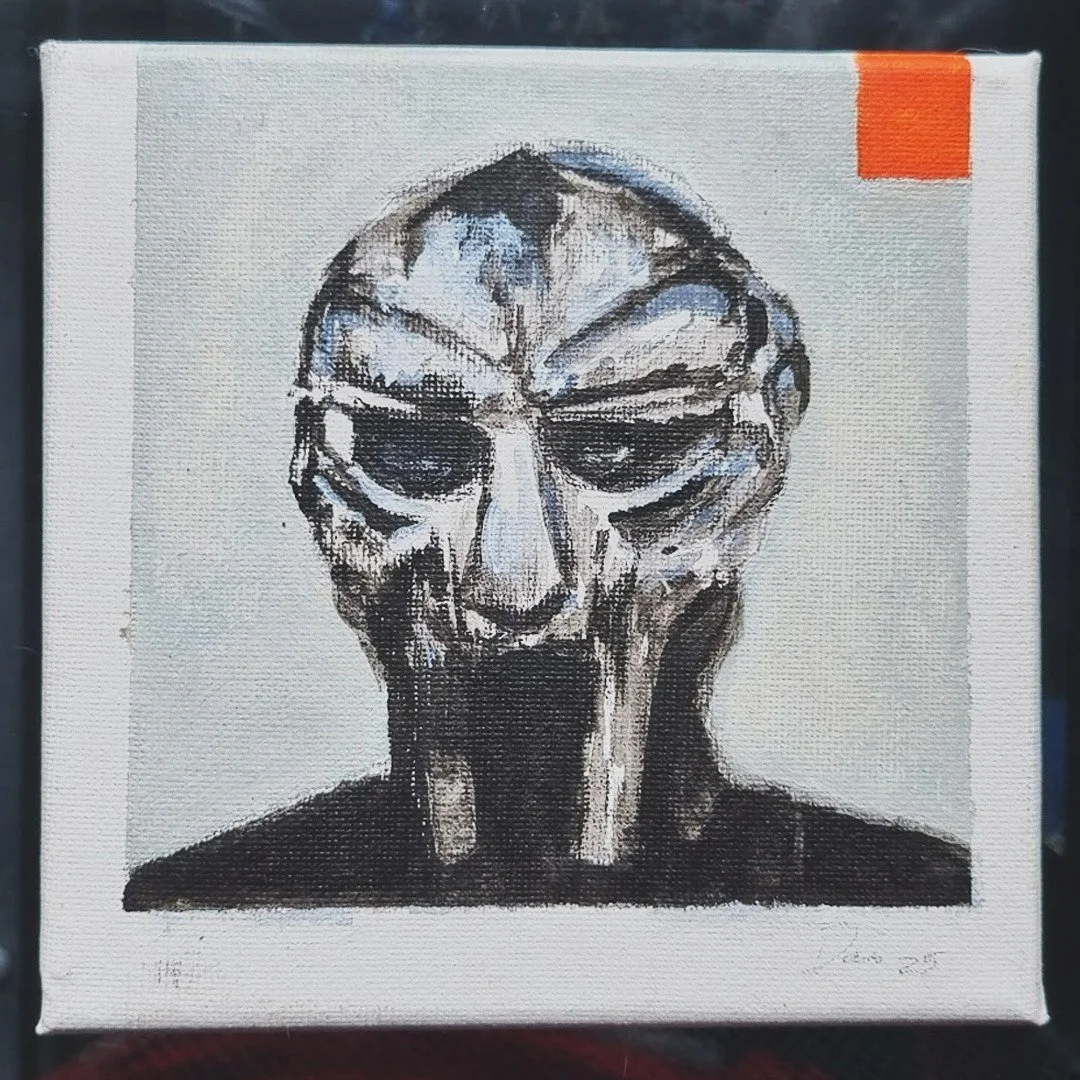 Madvillainy acrylic painting. Really enjoyed creating this and pleased with how it looks 

#MFDOOM #madvillainy #painting #acrylicpainting #hiphop