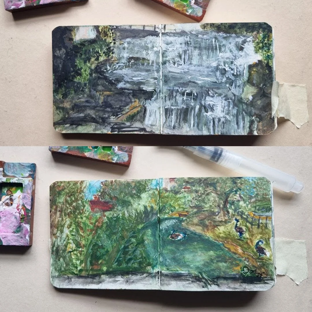 been a while since I posted here! Here's two lttle watercolour landscapes!