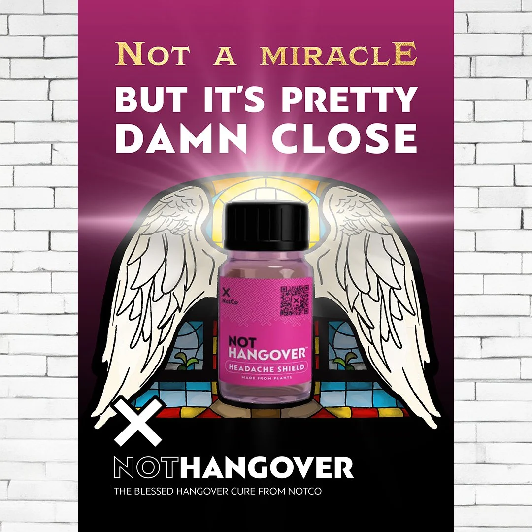 Design two of three for a potential hangover cure from NotCo.