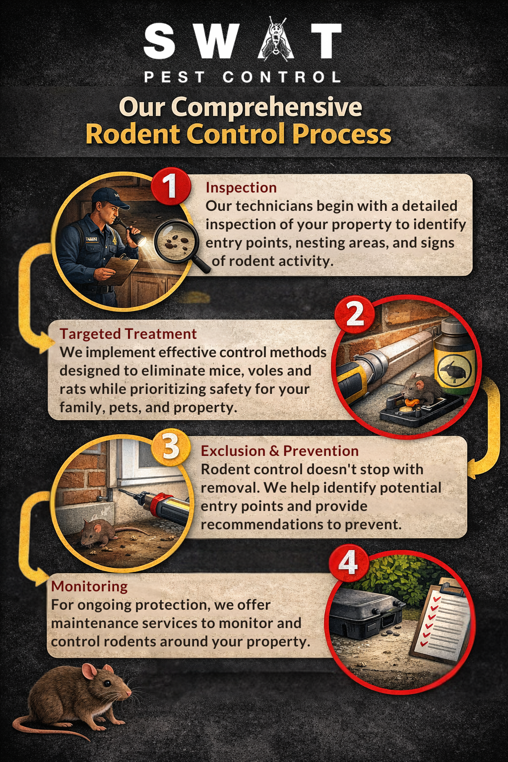 Rodent Control Process | Mice & Rat Removal | SWAT Pest Control