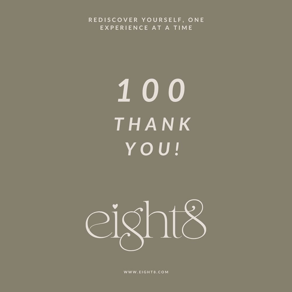 Just a little thank you.

Hitting 100 followers might not be headline news, but it really means something to me. 

If you have chosen to be here &mdash; thank you.

&lsquo;eight8 &lsquo;is still finding its feet. It is definitely not about influencin