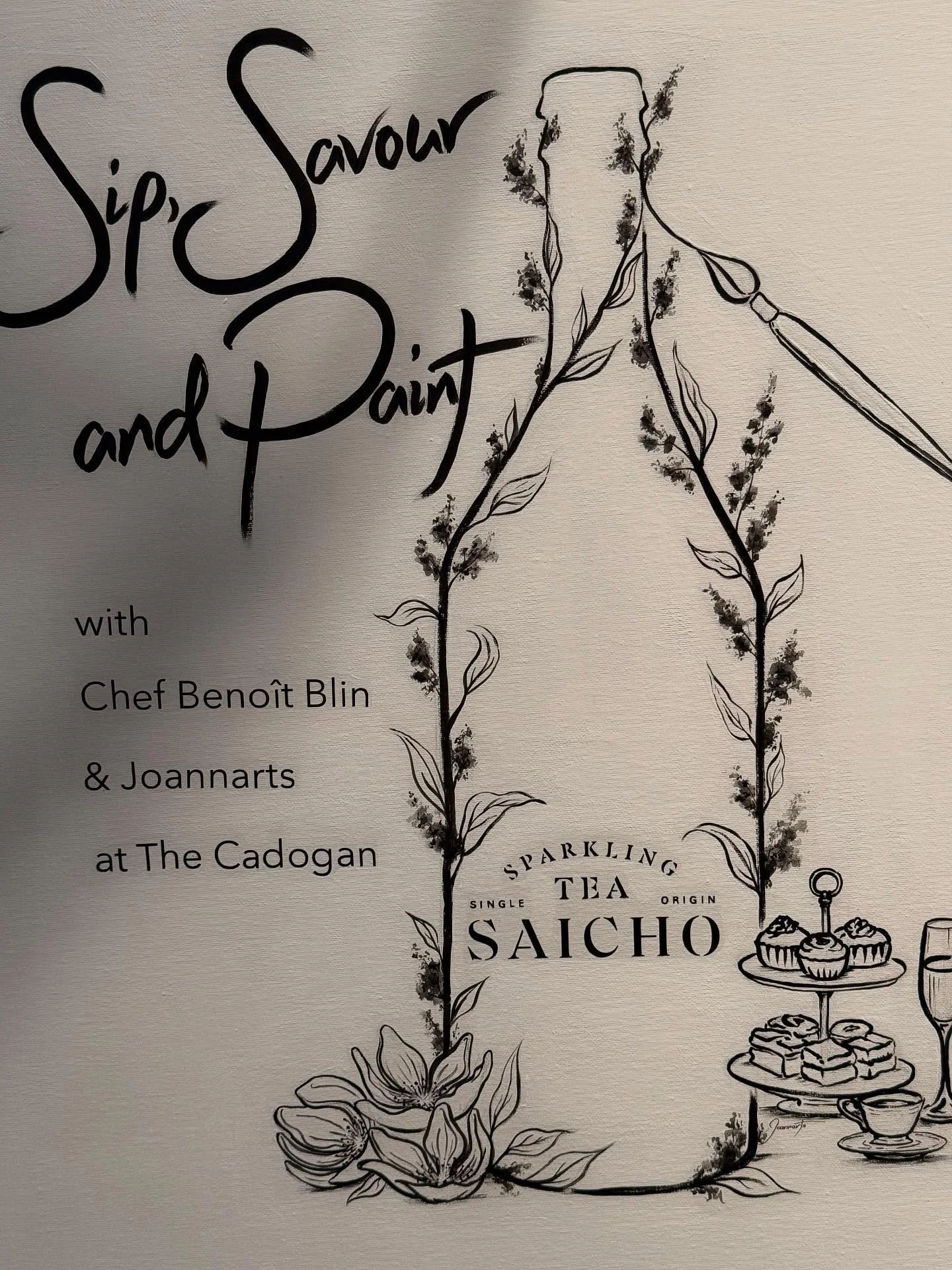 Such a beautiful evening @belmondcadogan last week to celebrate Afternoon Tea Week. A wonderful afternoon tea and workshop with @benoitblinmca and a lovely painting class with @saichodrinks.

Benoit perfectly paired the refreshing sparking teas with 