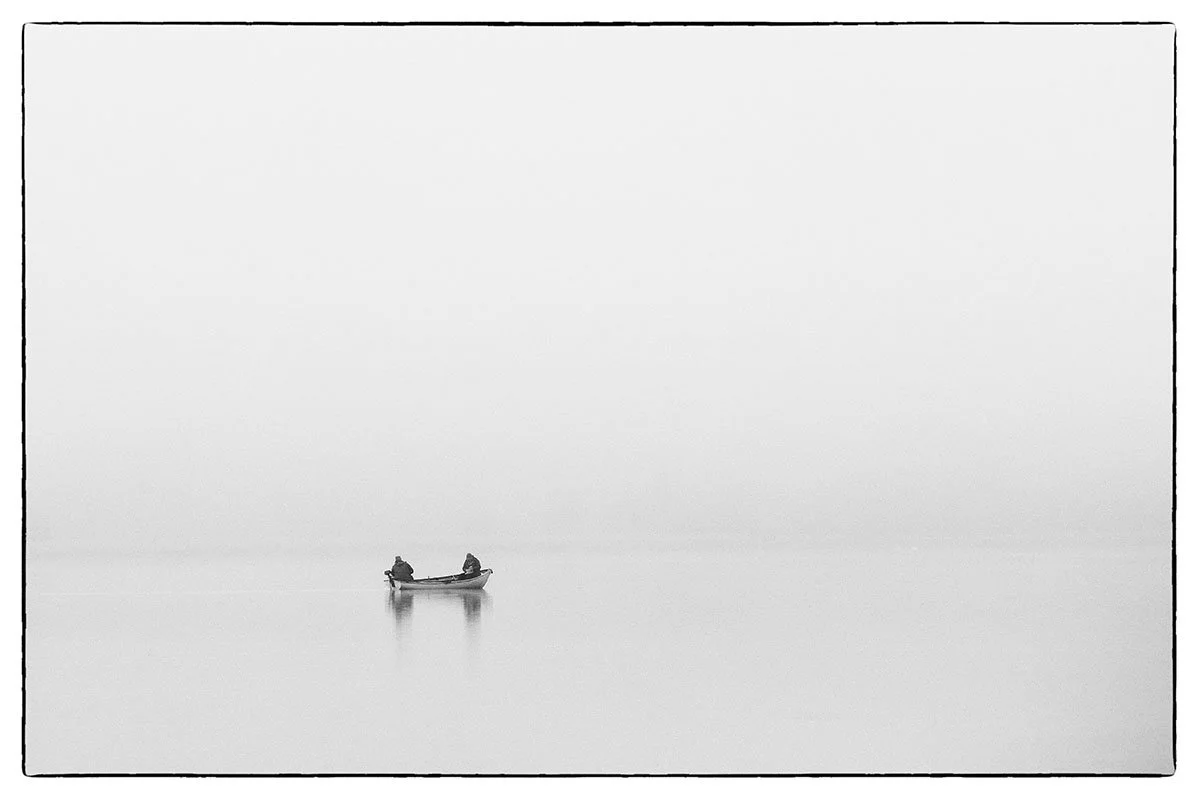 tranquility tranquil serene mood atmosphere surreal fishermen boat loch inch black white photography bristol photographer fine art Giclee prints