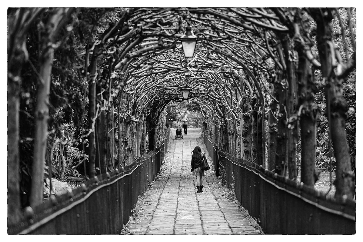 bird cage walk Clifton bristol fine art black white Giclee print photograph photography people walking