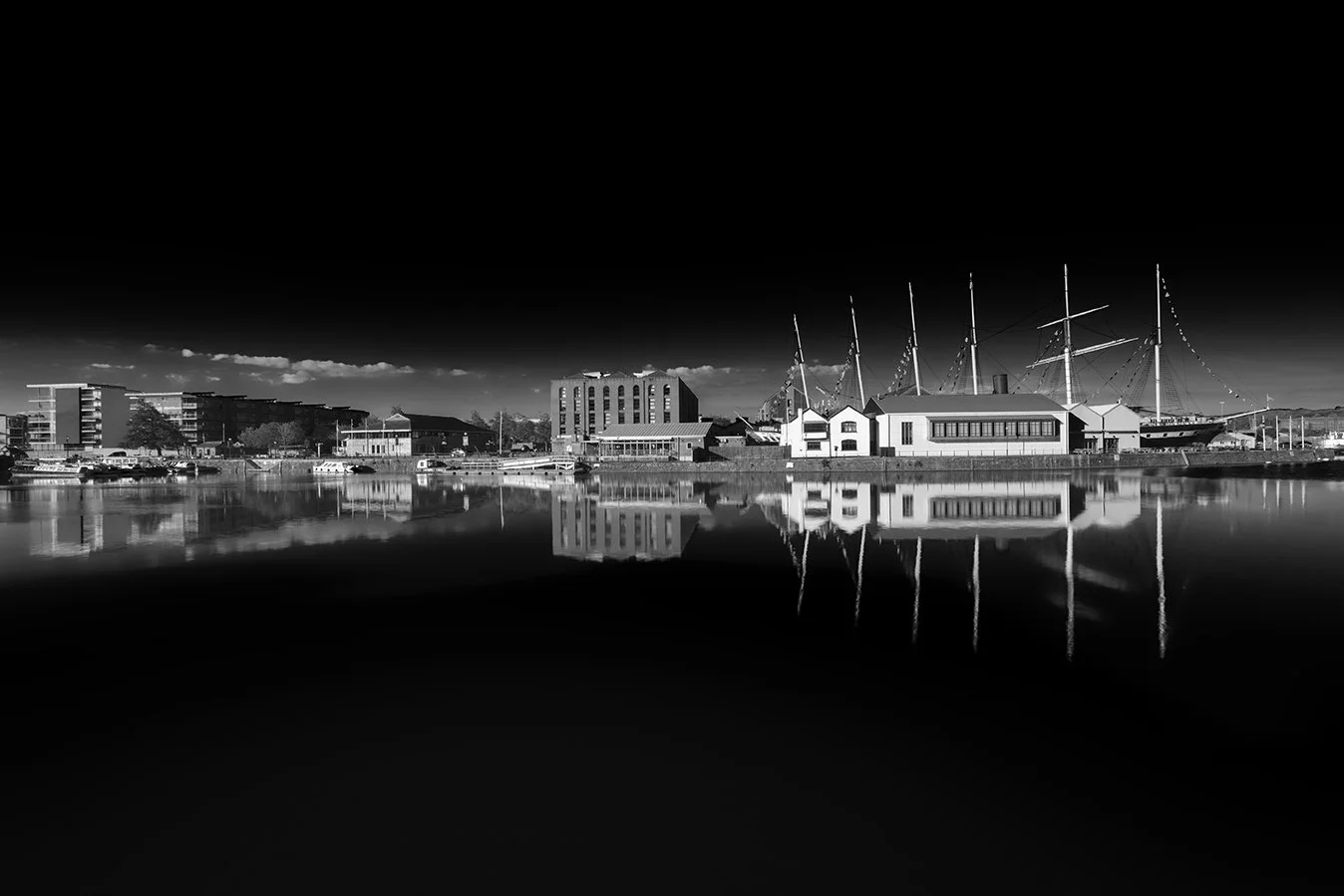 bristol Harbourside docks ss great Britain ship bristol photographer black and white photographic prints fine art giclee photography prints