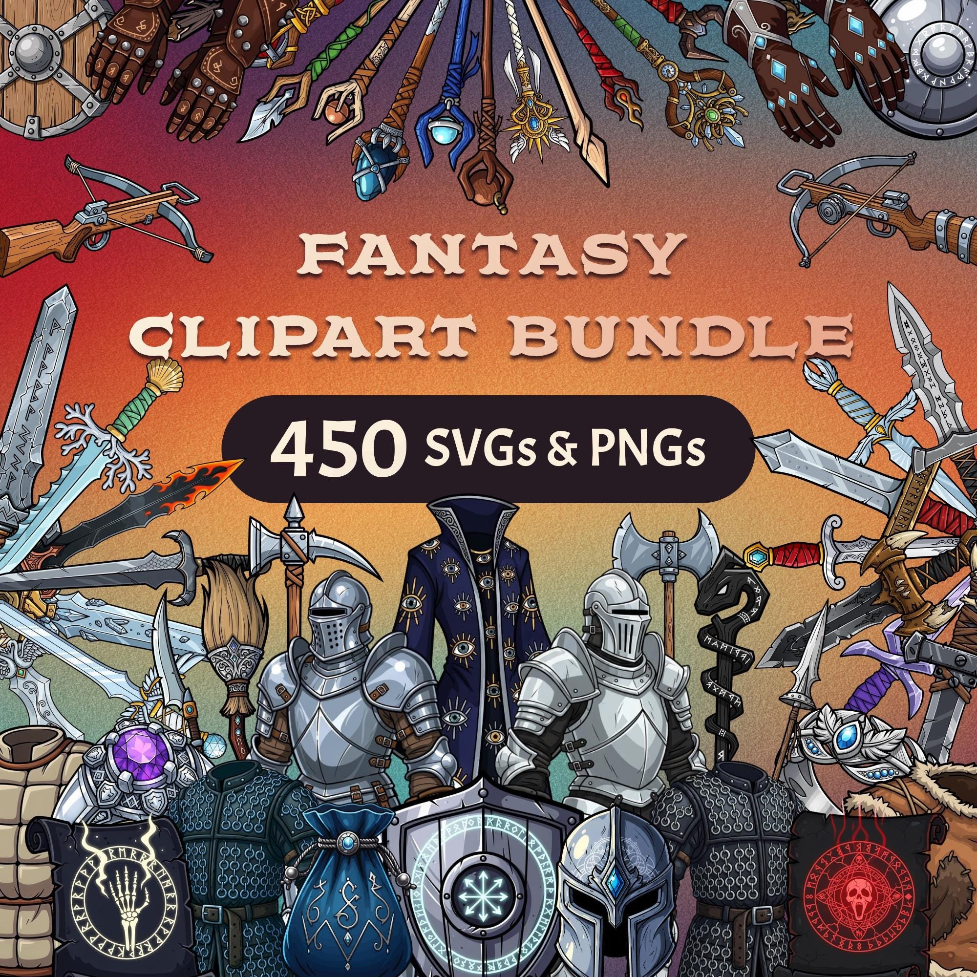 Fantasy Clipart Bundle