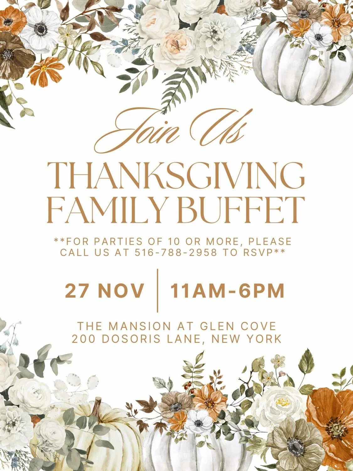 Thanksgiving Family Buffet