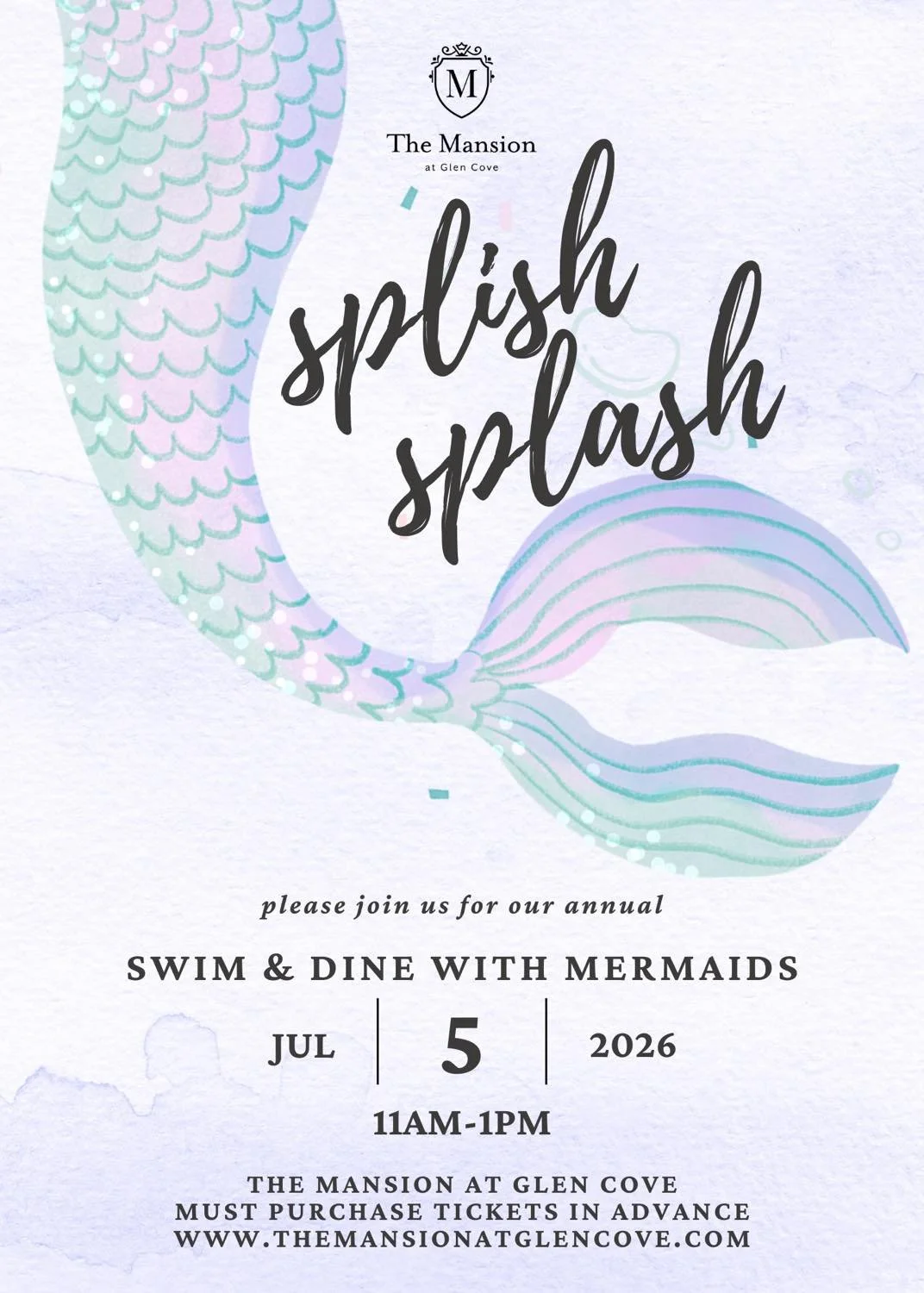 Splish Splash: Swim &amp; Dine with Mermaids 7/5