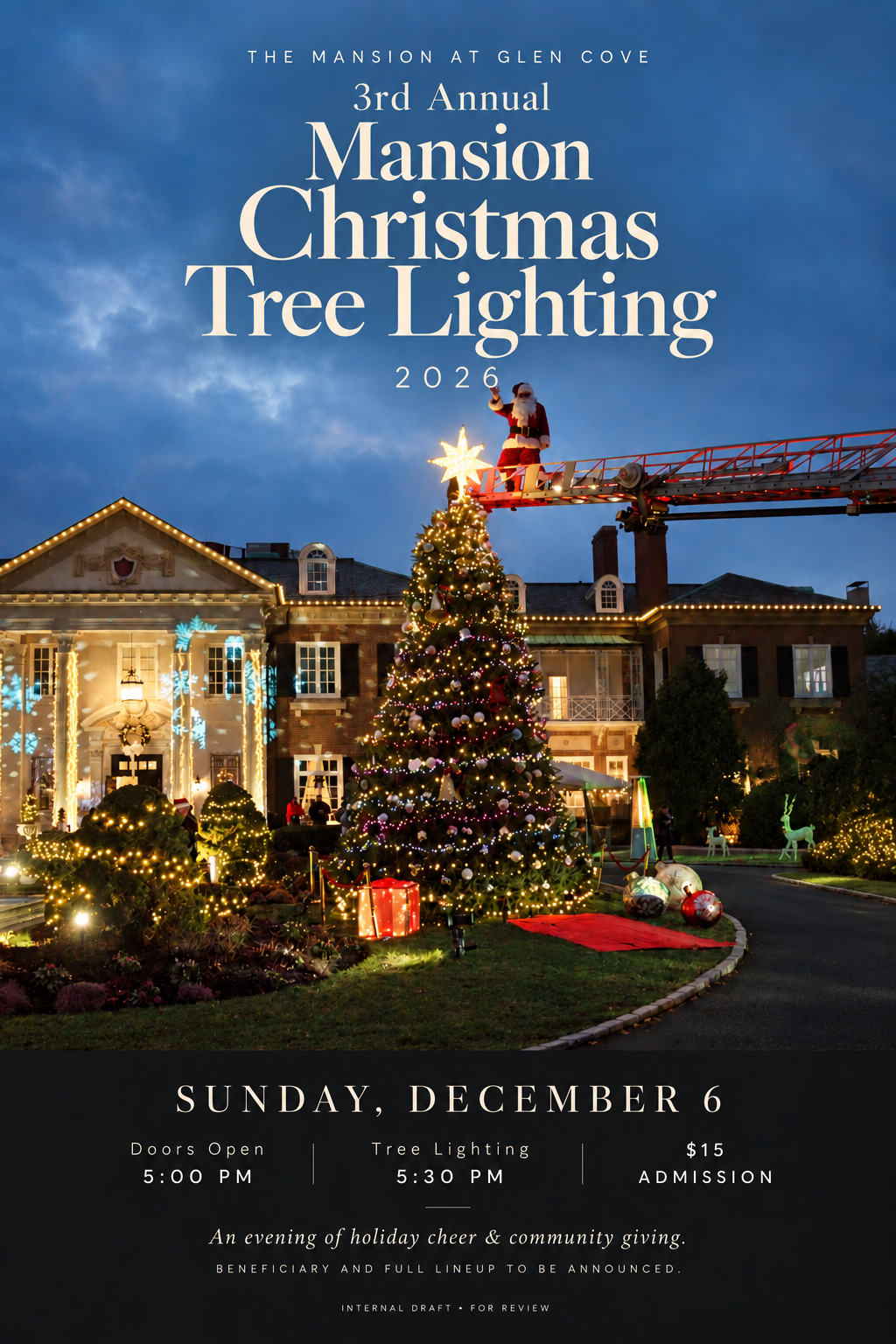 3rd Annual Mansion Christmas Tree Lighting 