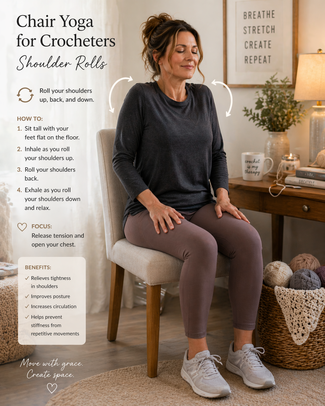 Yoga for Crochet: Create Space in Your Body (and Your Mind)