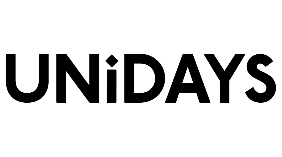 Bold black text spelling 'UNiDAYS' on a white background.
