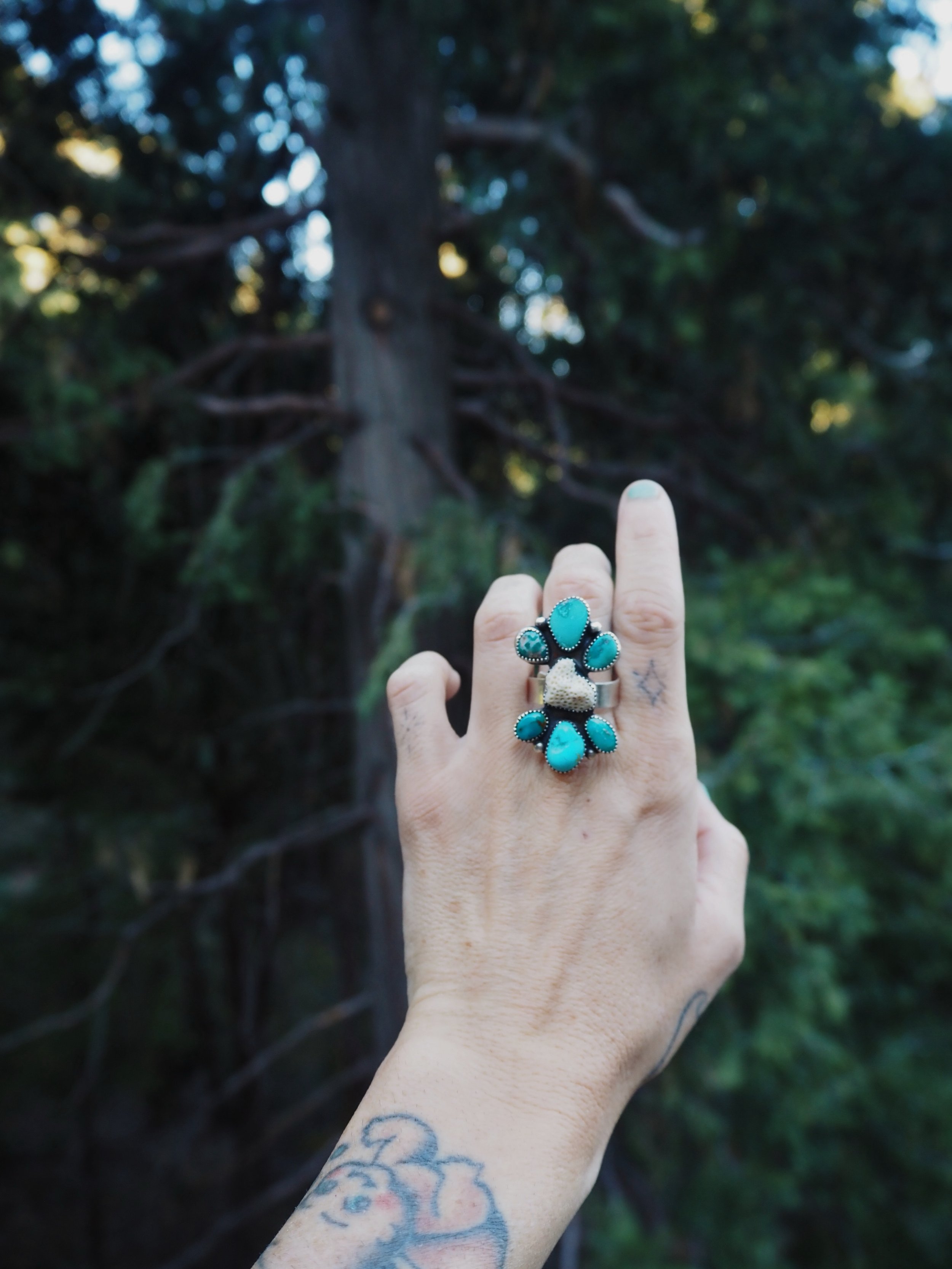 Washed Ashore Coral Ring